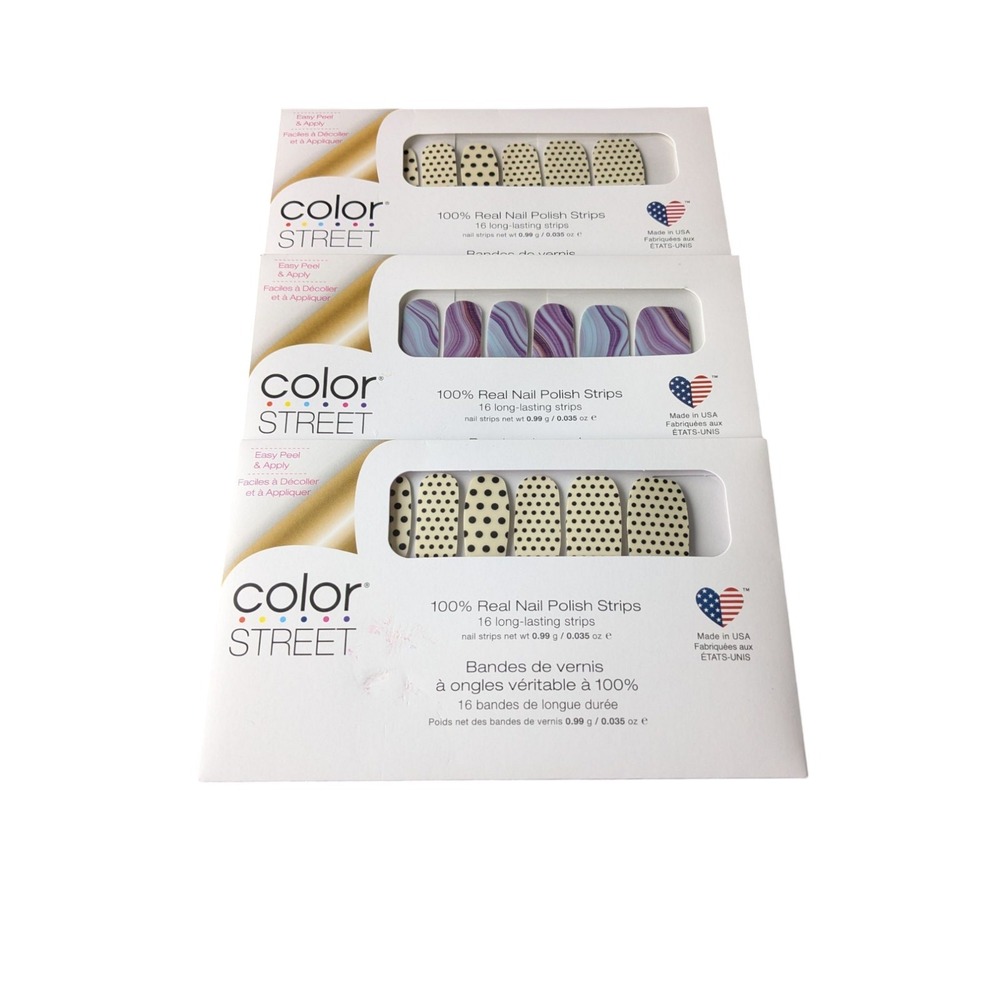 Color Street‎ Nail Bundle Ultraviolet Agate & Polka Dot com